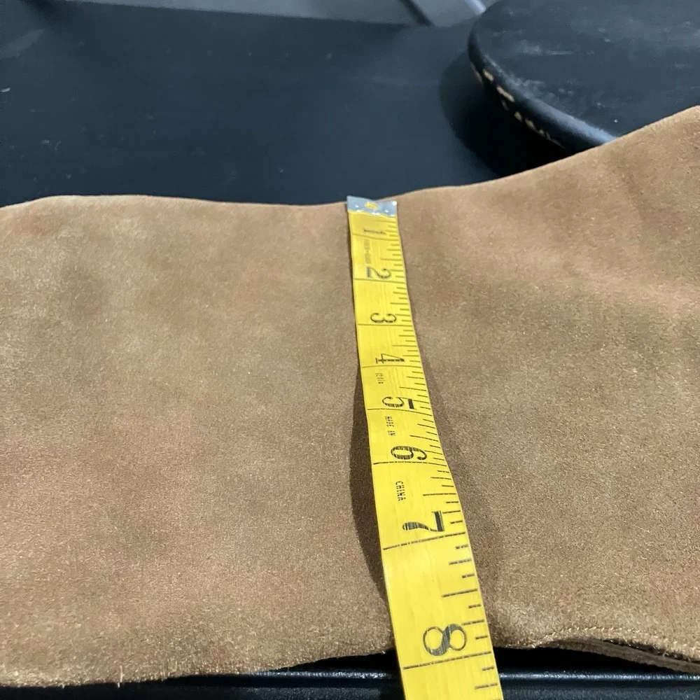 J.Crew Tan Suede Over the Knee Boots Women's Size 10.5 Low Heel Leather Sole
